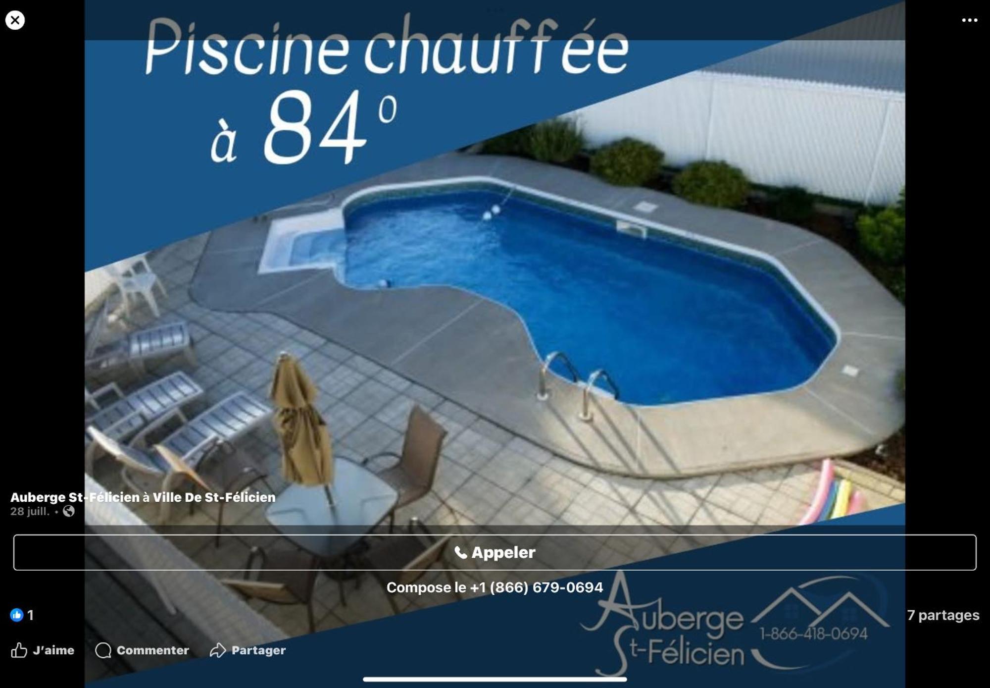 Hotel Auberge St-Felicien Saint-Félicien Exterior foto